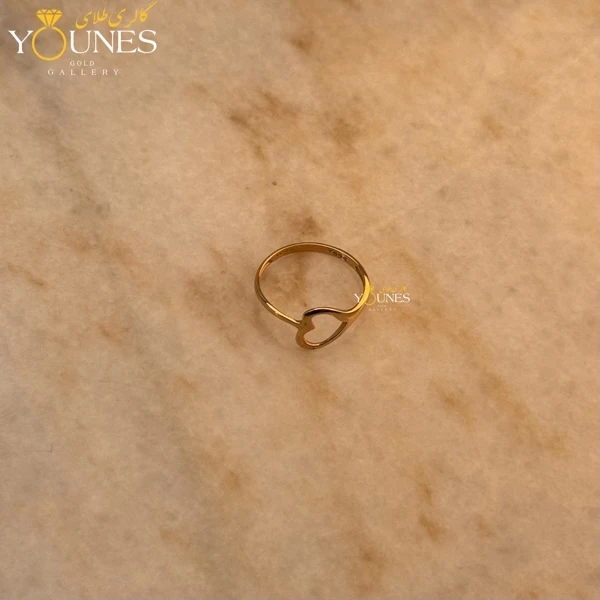 انگشتر طلا قلبی مینیمال